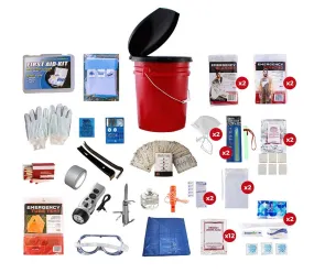 2 Person Deluxe Survival Kit and Bucket