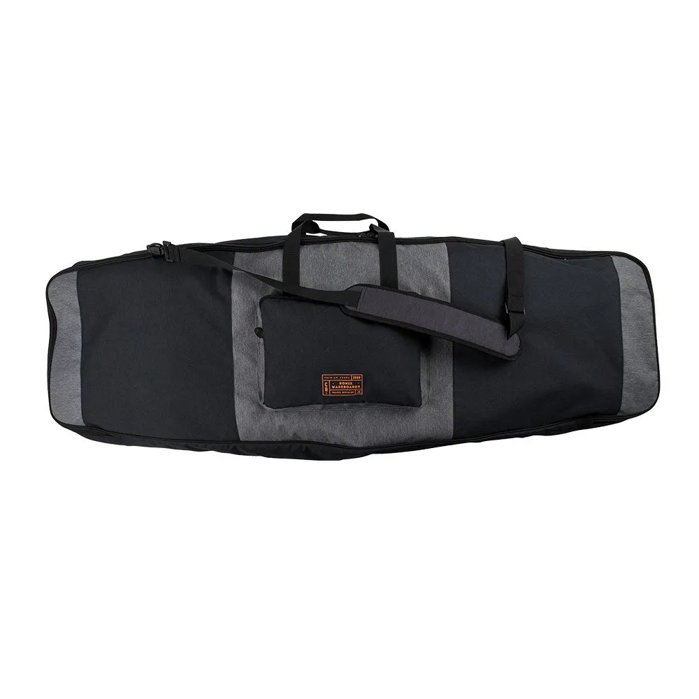 2025 Ronix Squadron Half Padded Board Case - Heather Charcoal / Orange