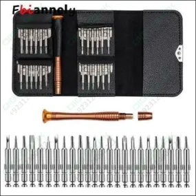 25 In 1 Precision Screwdrivers Set,mini Screwdrivers Repair Tools Kits With Leather Case For Mobile Phone, Pc Laptop, Macbook, Tablet, Ipad, Computers