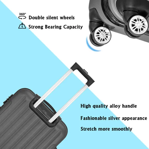 3-in-1 Multifunctional Large Capacity Traveling Storage Suitcase Luggage Set Dark Gray