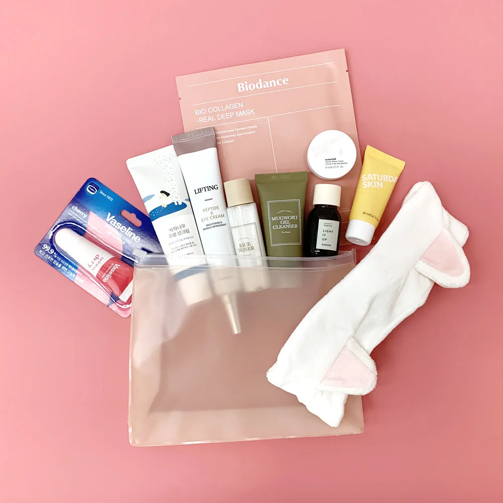 9 Step Korean Skincare Routine Bag