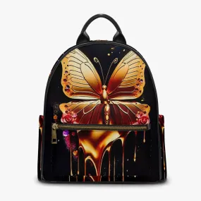 909. All Over Printed PU Backpack