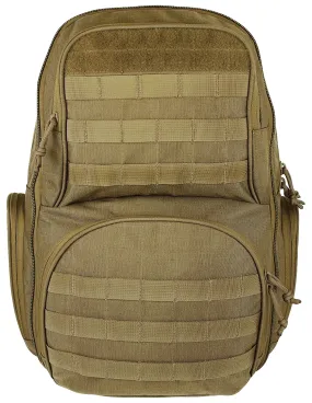 Advance Warrior Solutions JUG5DBPTN Juggernaut 5 Day Pack  Tan Polyester, MOLLE Front, Hydration System Compatible