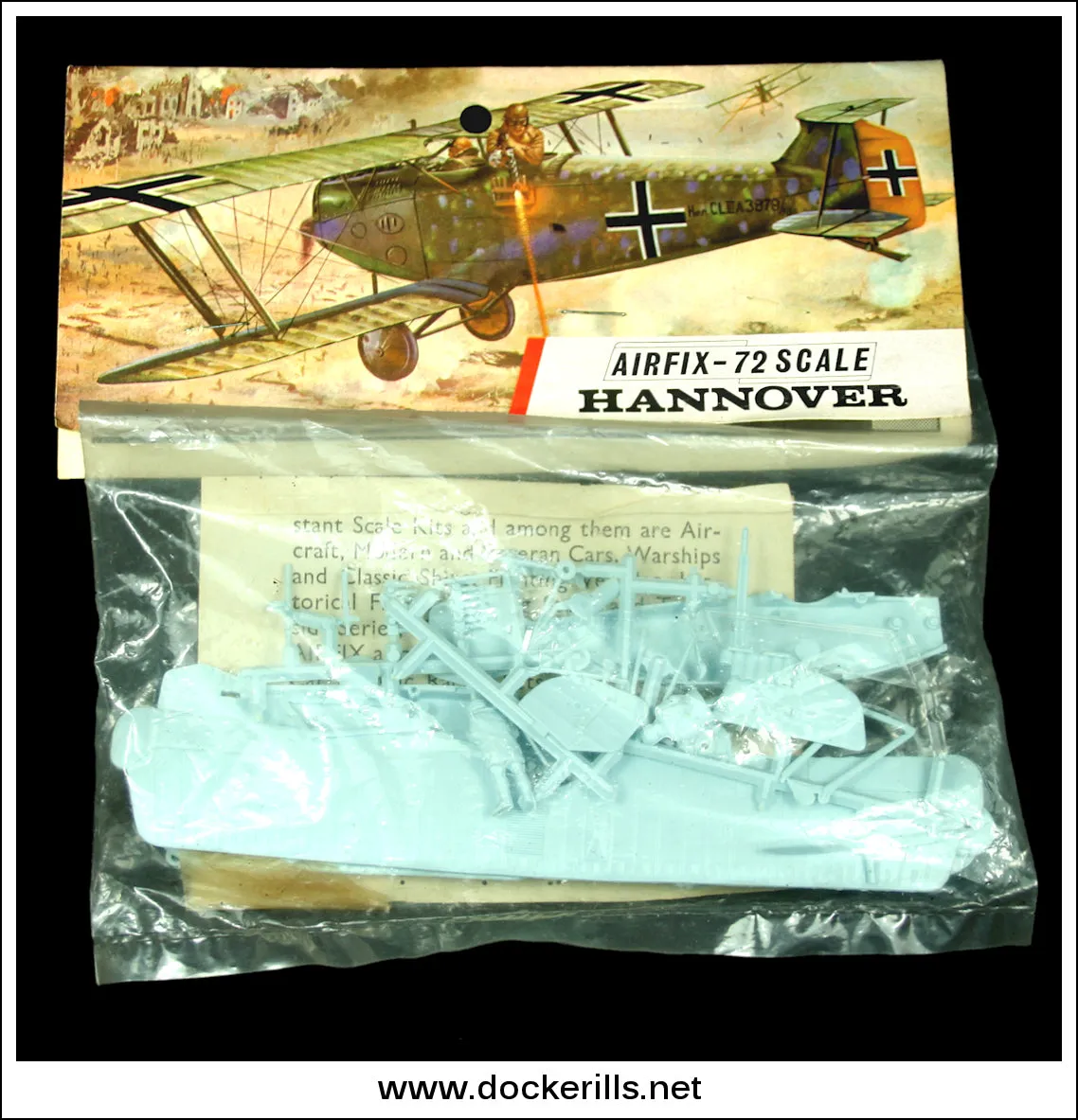 Airfix Hannover CL 111a 1:72 Scale Kit. Vintage Red Stripe Bag.