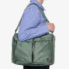 All New Tanker 2-Way Document Bag W-Zip Sage Green