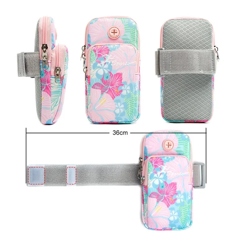 B062 Small Running Mobile Phone Arm Bag Sports Fitness Wrist Bag(Pink)