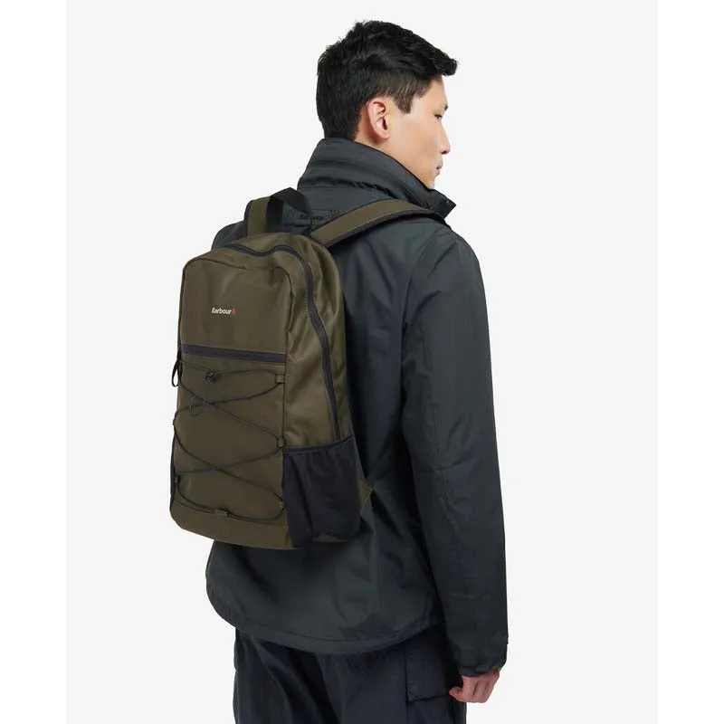 Barbour Arwin Canvas Explorer Backpack - Olive/Black