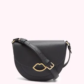 BLACK MEDIUM ESME SADDLE BAG