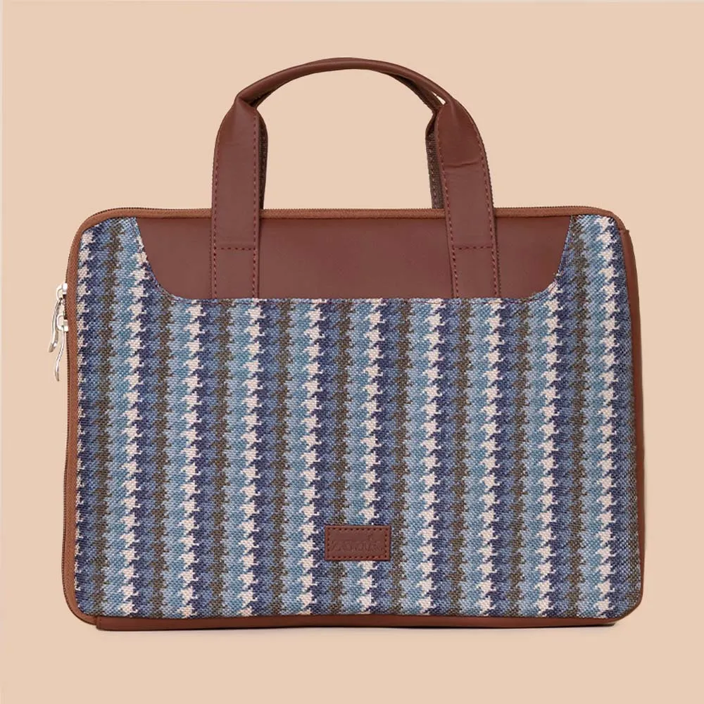 Bombay Houndstooth L-Zippered Laptop Sleeve