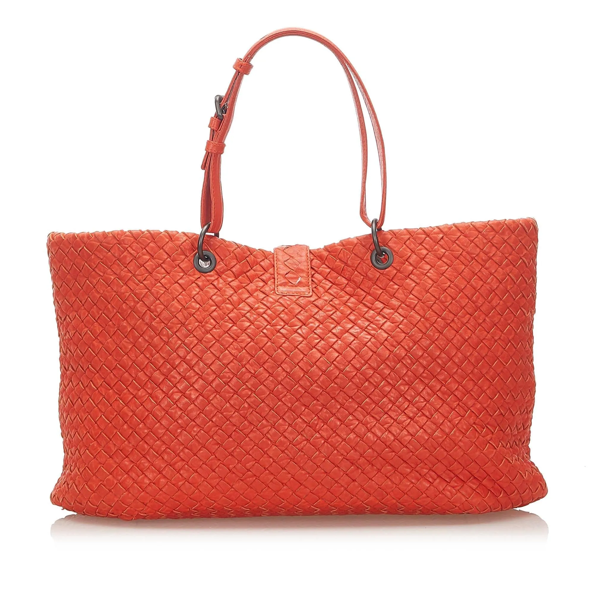 Bottega Veneta Intrecciato Capri Leather Tote Bag (SHG-23128)