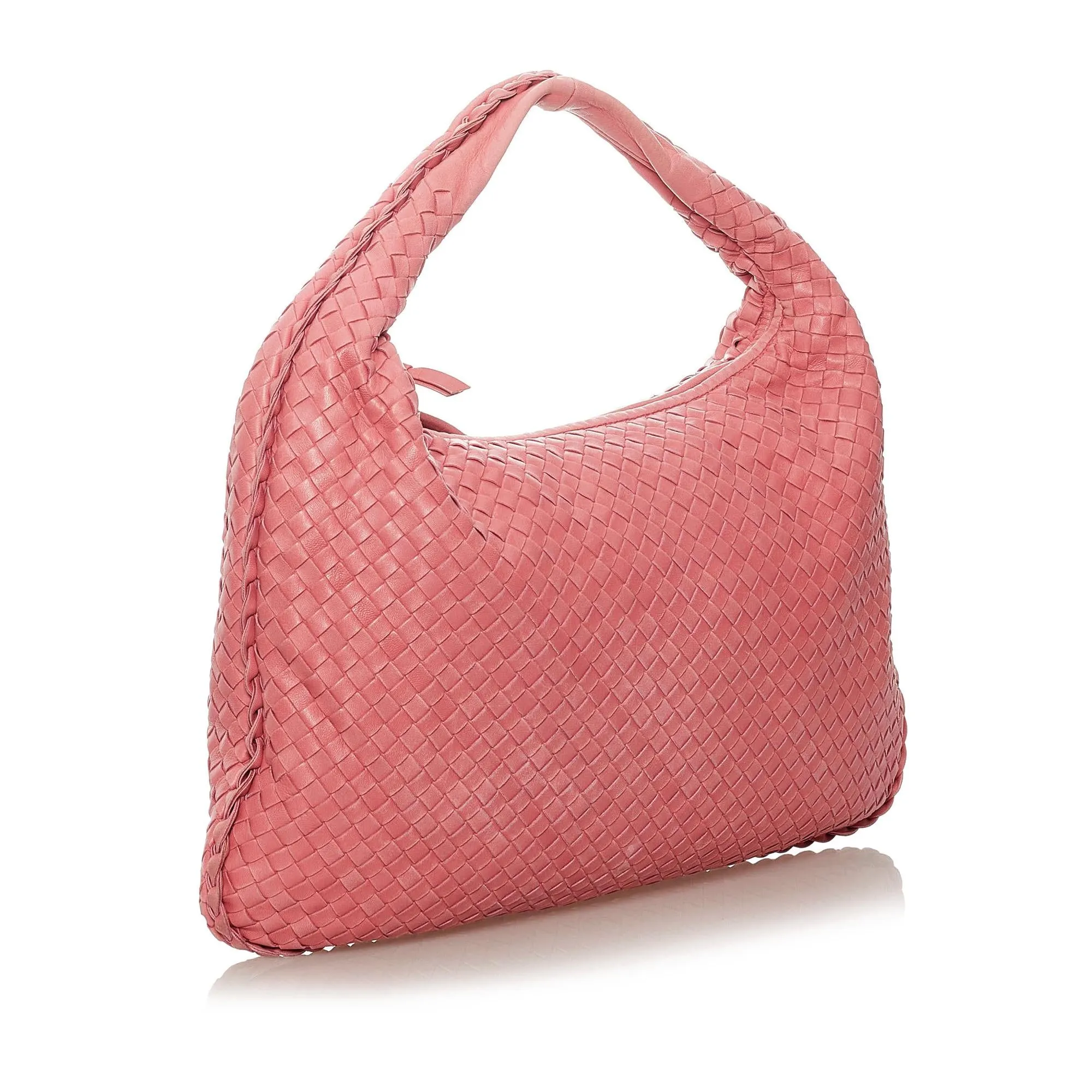 Bottega Veneta Intrecciato Leather Hobo Bag (SHG-27938)