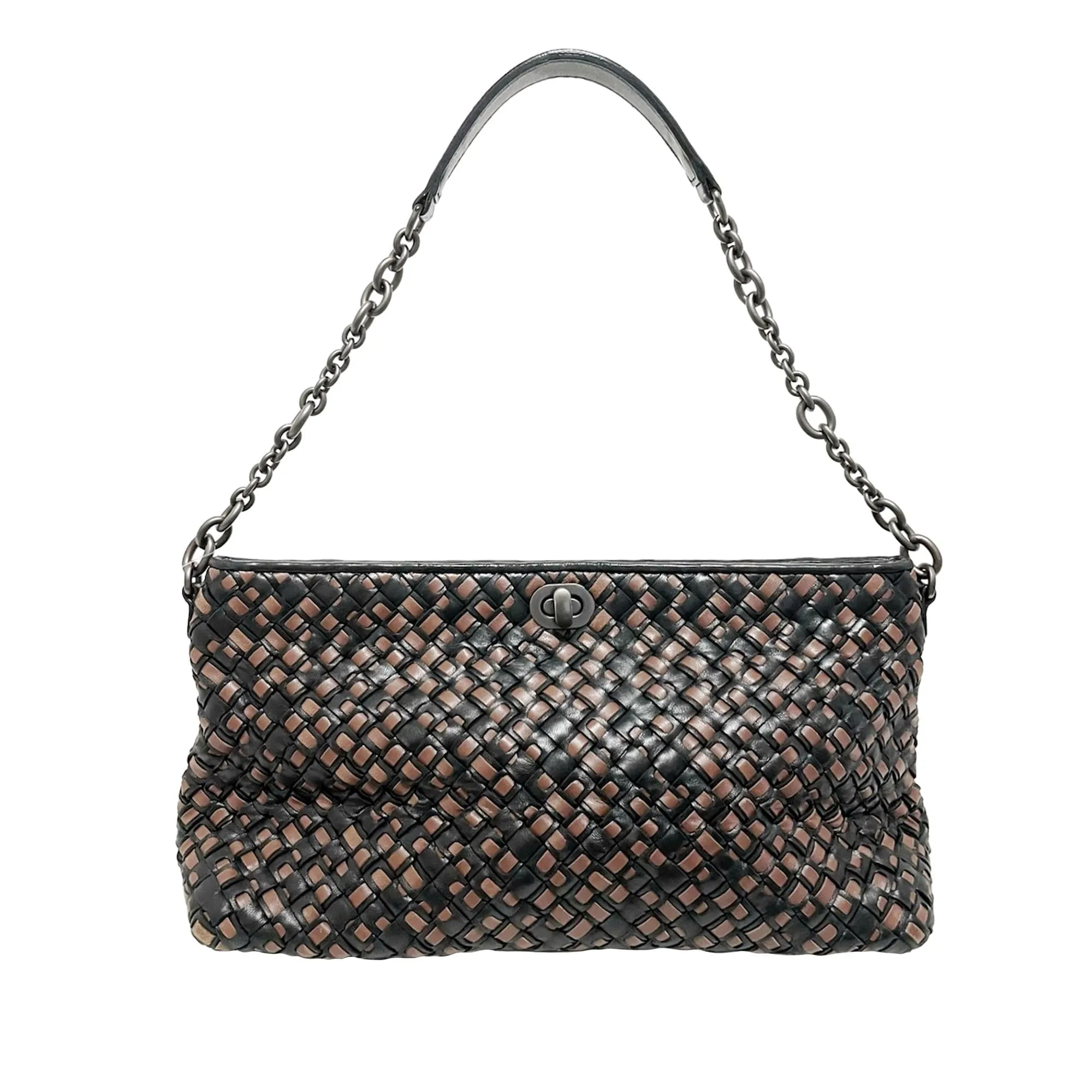 Bottega Veneta Intrecciato Leather Shoulder Bag (SHG-9OKAXm)