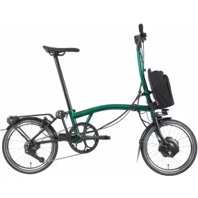 Brompton P Line M4L Electric Folding Bike - Emerald Green