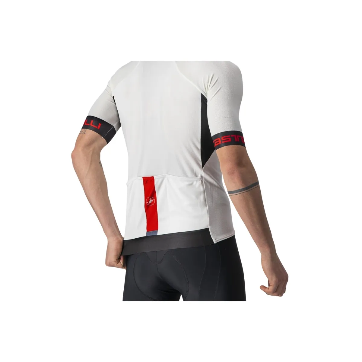 Castelli Entrata VI Short Sleeve Jersey White Red