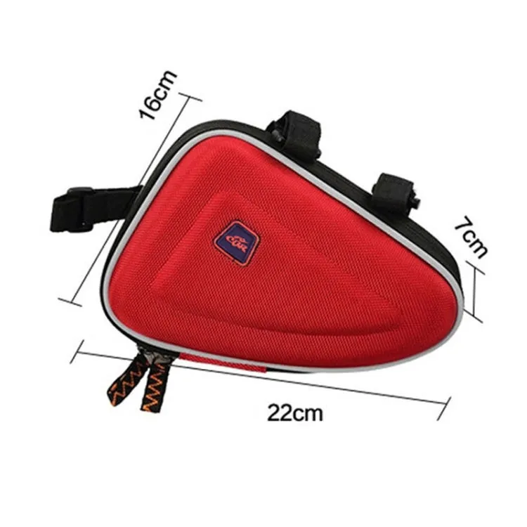 CBR  EVA Hard Shell Bag Mountain Bike Bicycle Triangle Bag Saddle Bag(Red)