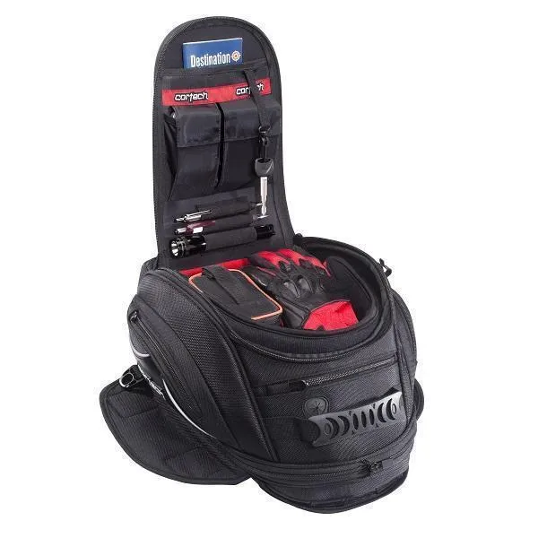 Cortech 'Super 2.0' 18-Liter Sloped Black Magnetic Mount Tank Bag