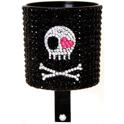 Cruiser Candy,Cp Hld, Skull Bling Cups, Bk Skull Rinestone Rhinestone Cup Cruiser Candy Hydration