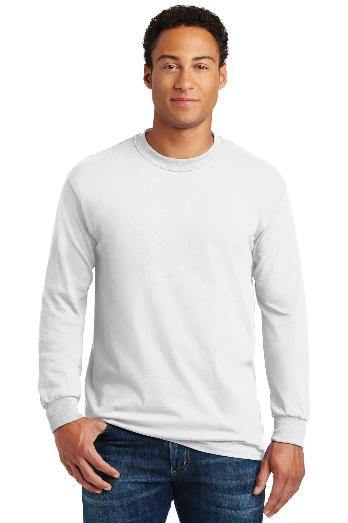 Custom Embroidered - Gildan® - Heavy Cotton™ 100% Cotton Long Sleeve T-Shirt.  5400