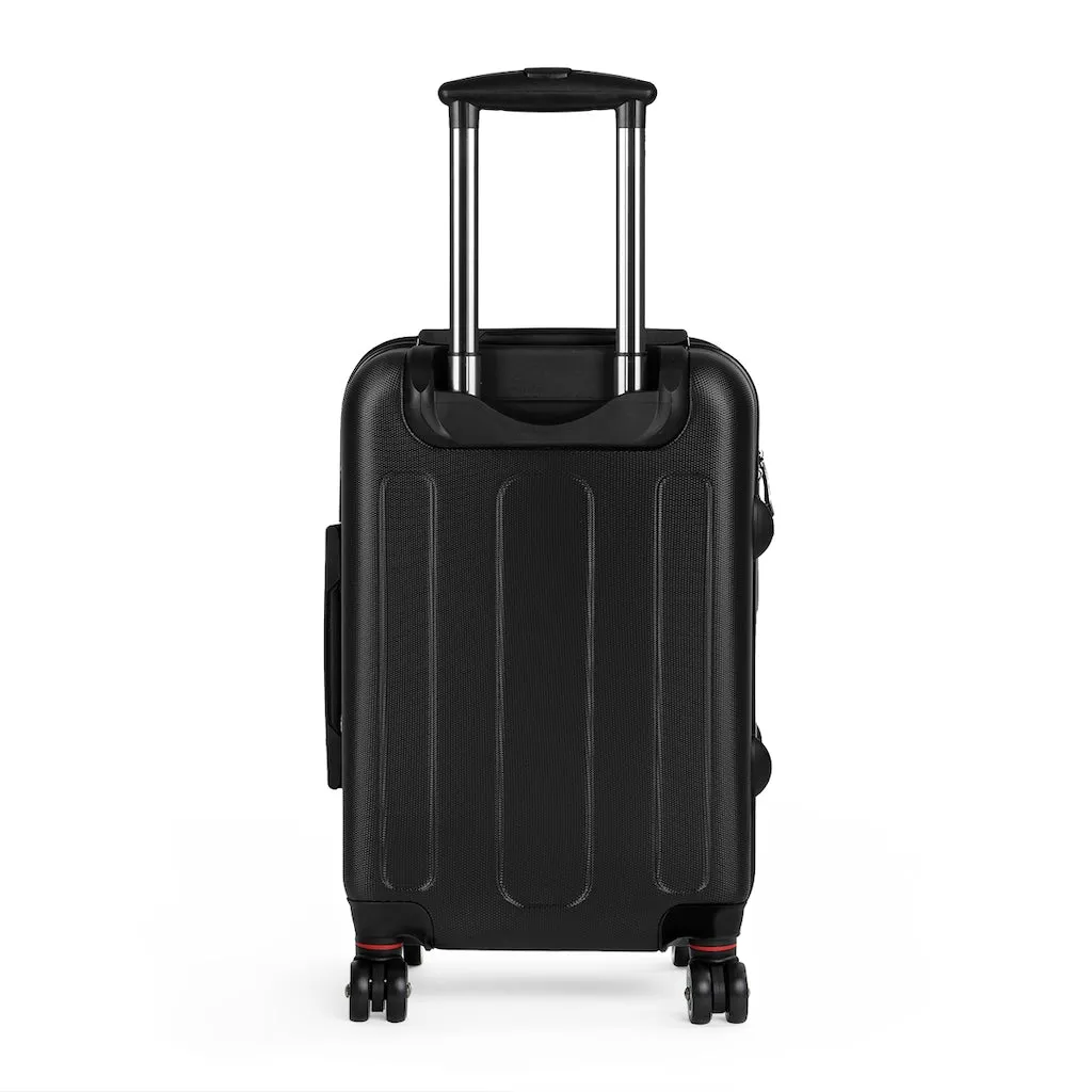 Dark Brown Cabin Suitcase, Carry On Luggage With 2 Inner Pockets & Built in Lock With 360° Swivel