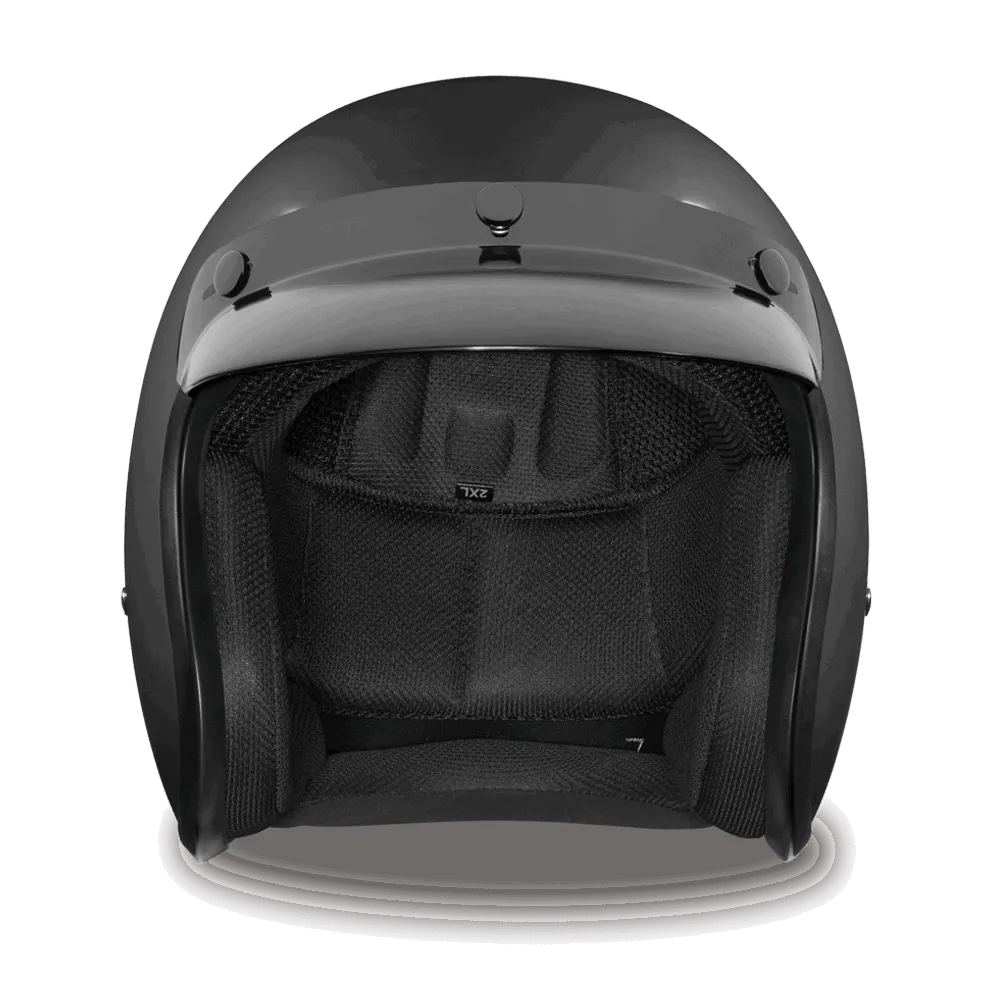 DC1-B D.O.T. Daytona Cruiser Helmet - Matte Black