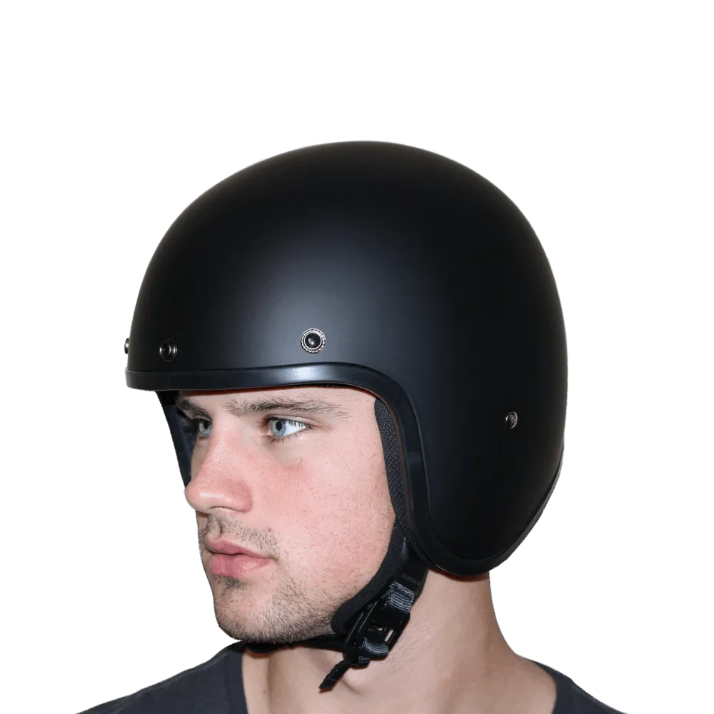 DC1-B D.O.T. Daytona Cruiser Helmet - Matte Black