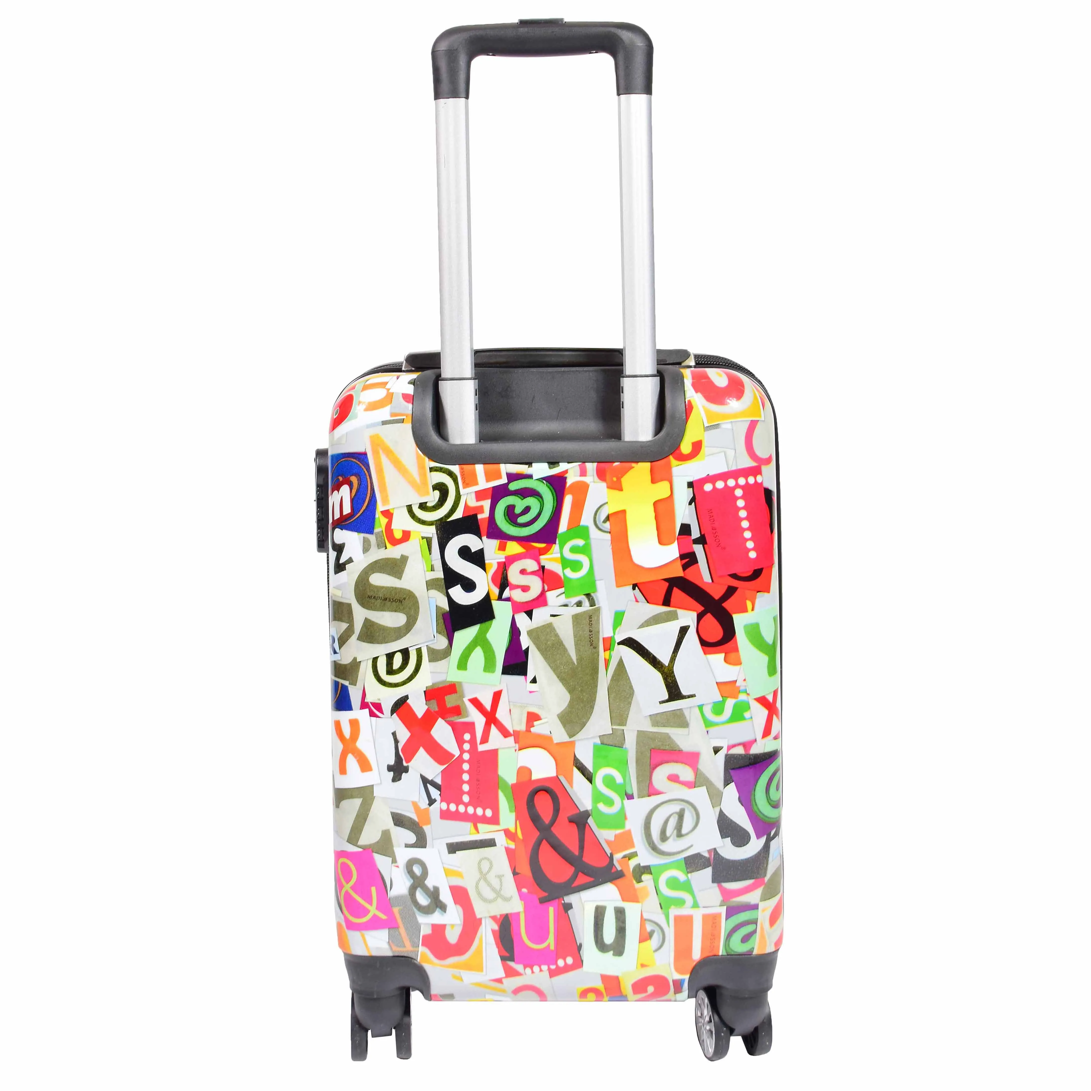 Dual 4 Wheel Luggage Hard Shell Alphabets Print APEX