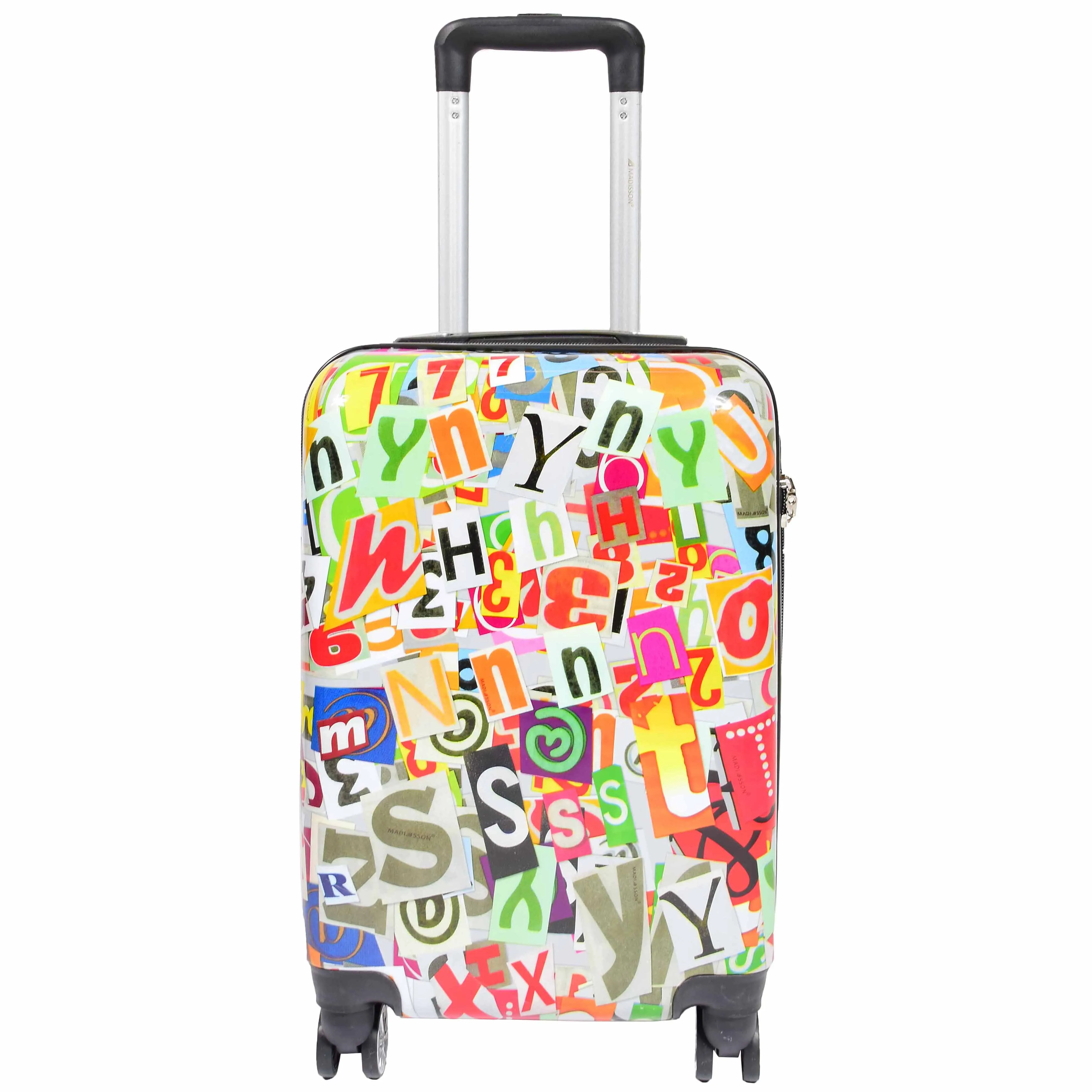 Dual 4 Wheel Luggage Hard Shell Alphabets Print APEX