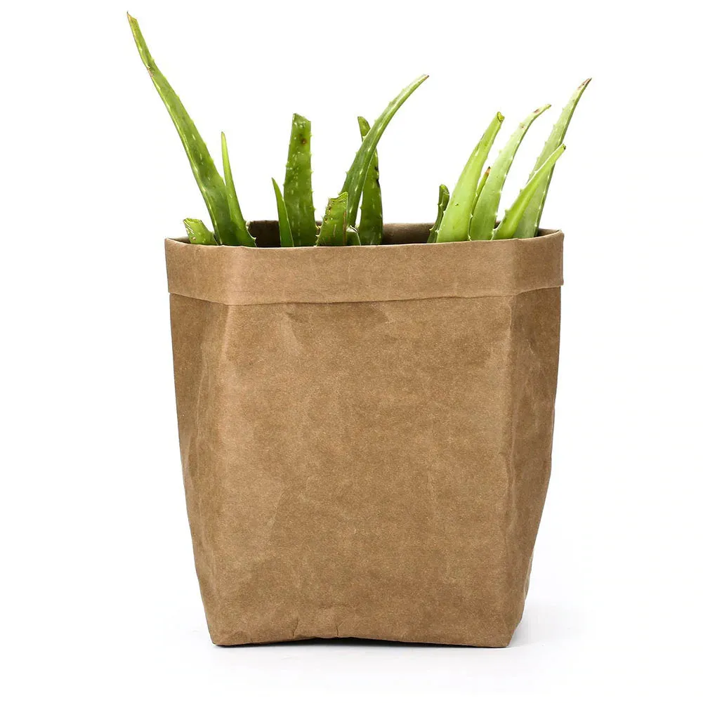 Eco Friendly Flower Pot - Planter - Kraft Flower Pot - Grow Bag - Flower Carrier - Plant Carrier - Flower Bag - Soft - Succulent Planters