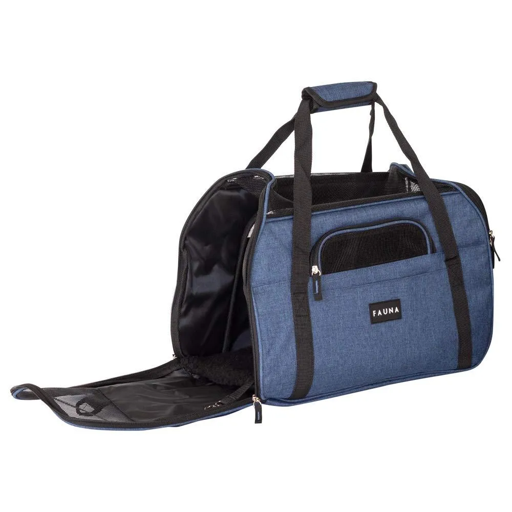 Fauna® Dog Cat Comfort Carrier - Denim Blue