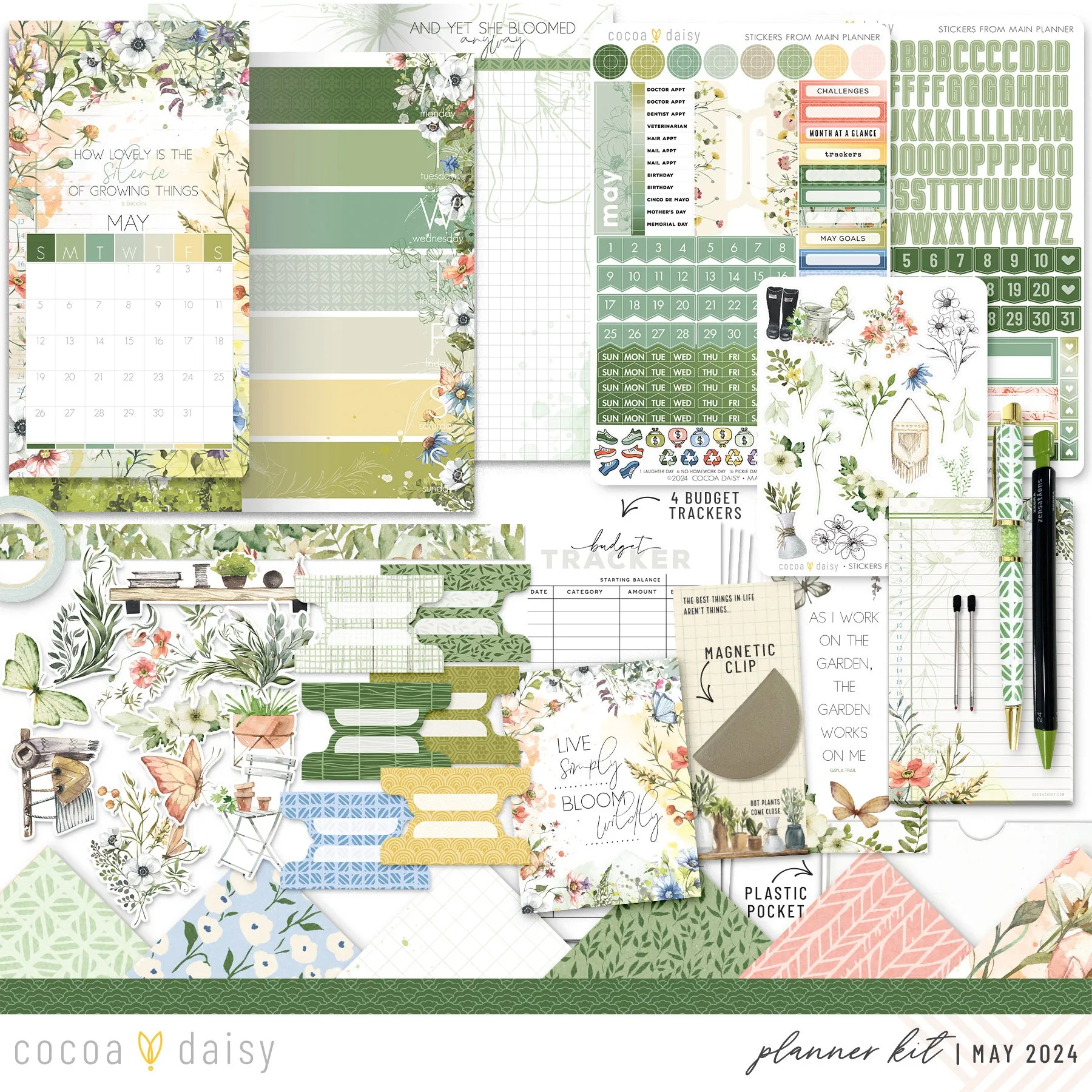 From The Garden Planner Kit - Choose your insert or notebook May 2024