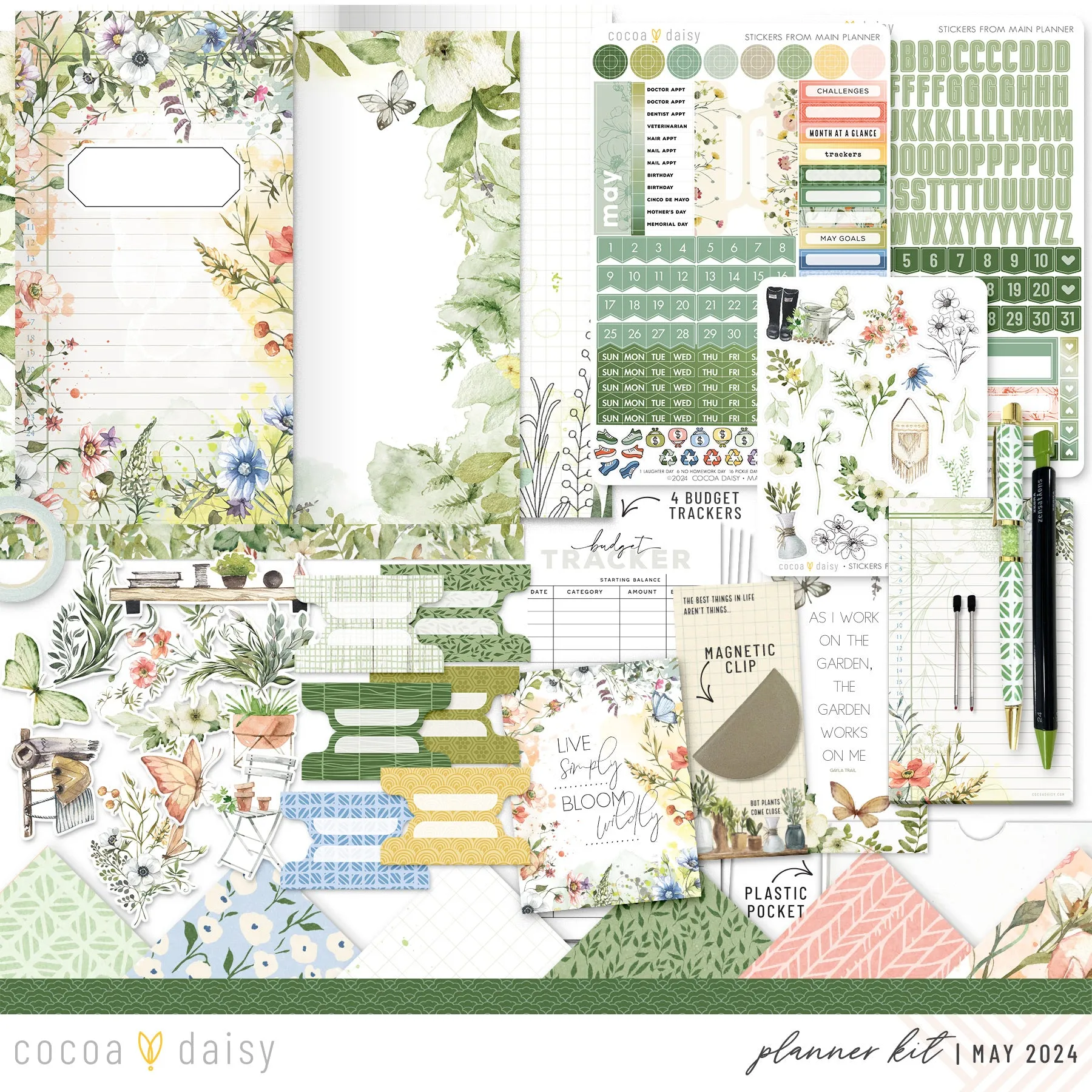 From The Garden Planner Kit - Choose your insert or notebook May 2024