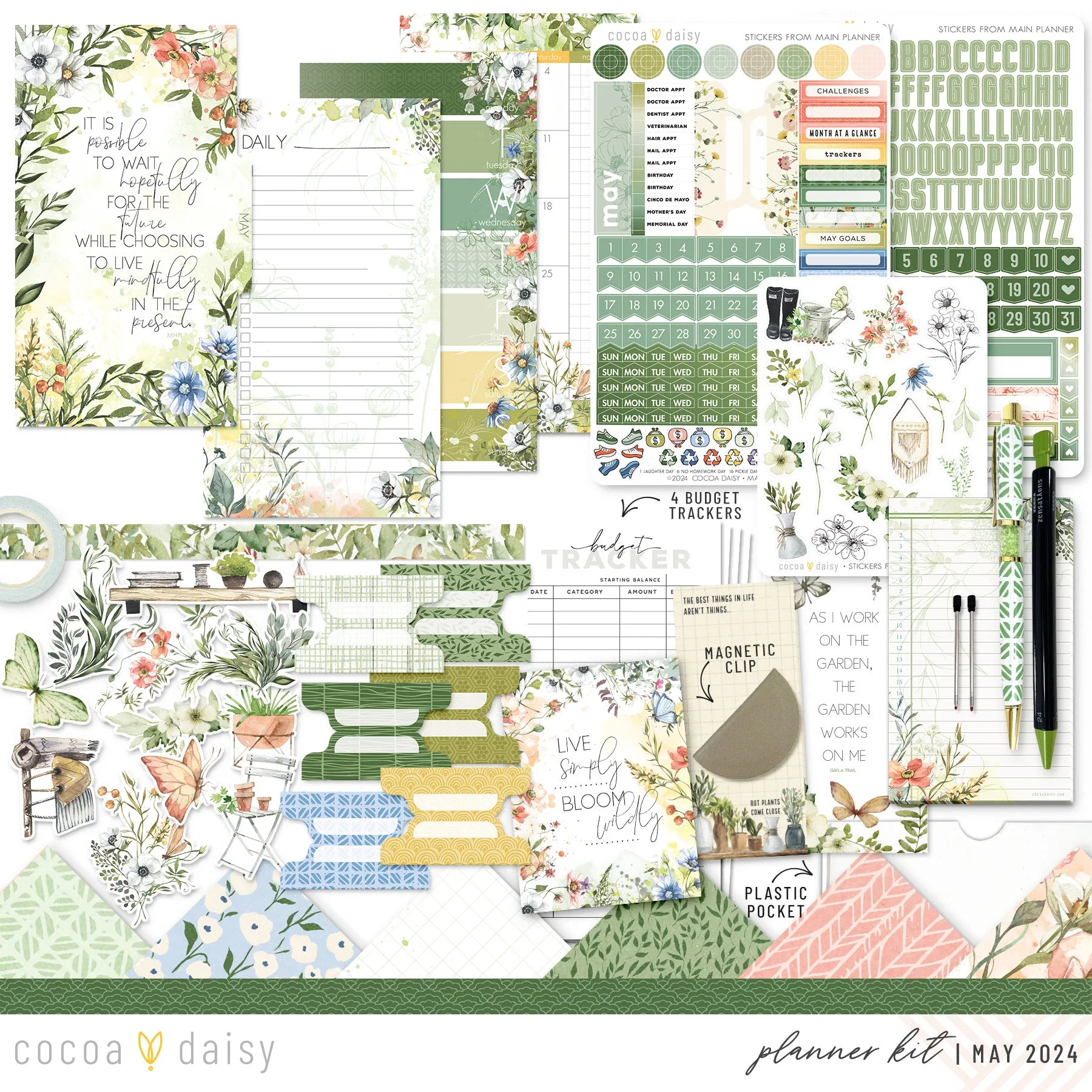 From The Garden Planner Kit - Choose your insert or notebook May 2024