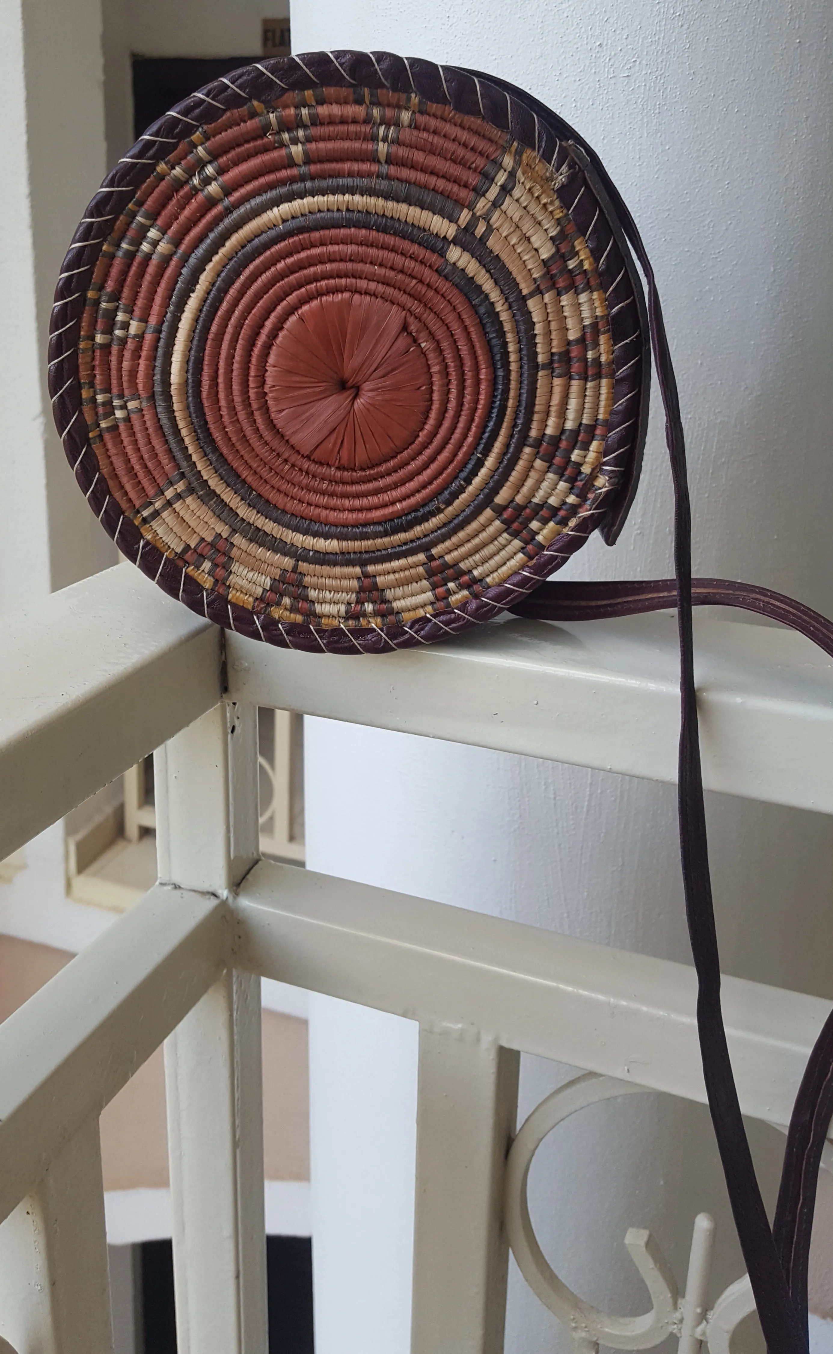 Handwoven Round Raffia Handbags