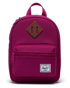 Herschel Supply Co Heritage Lunch Bag - Festival Fuschia / Saddle Brown