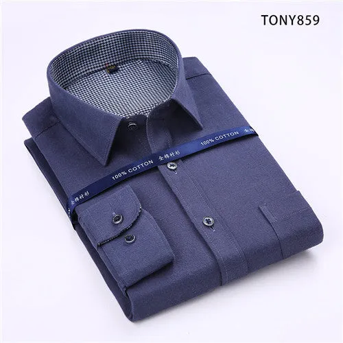 High Quality Plaid Long Sleeve Shirt #TONYXX