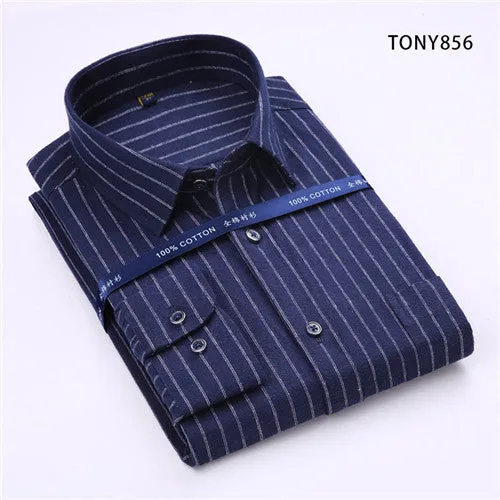 High Quality Plaid Long Sleeve Shirt #TONYXX