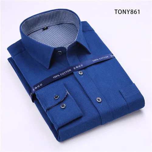 High Quality Plaid Long Sleeve Shirt #TONYXX