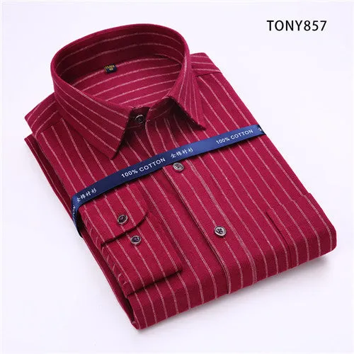 High Quality Plaid Long Sleeve Shirt #TONYXX