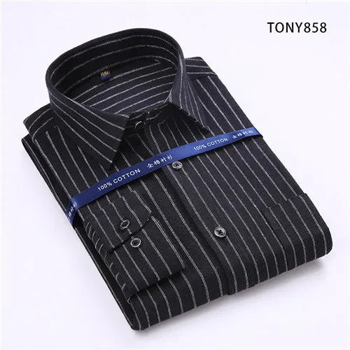 High Quality Plaid Long Sleeve Shirt #TONYXX