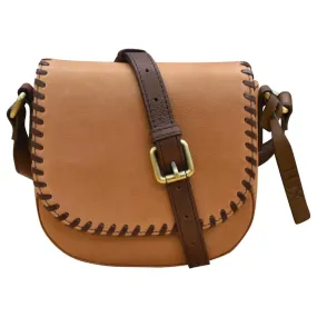 ili New York Urbano Saddle Bag Summer Tan/Coffee