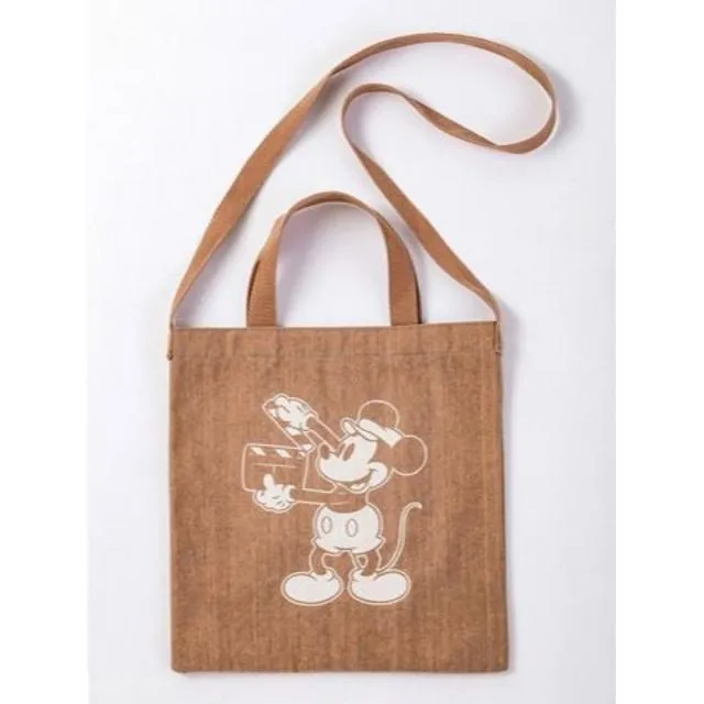 Japanese magazine gift Mickey Mouse X Ruby & You Brown tote bag