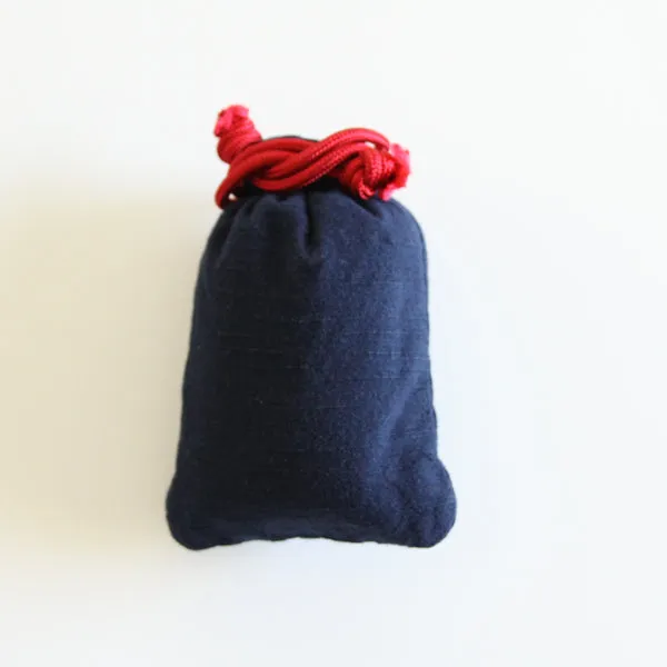 Katazome Small Talisman Bag - Mt.Fuji -,  Drawstring Pouch,  Japanese traditional craft bag