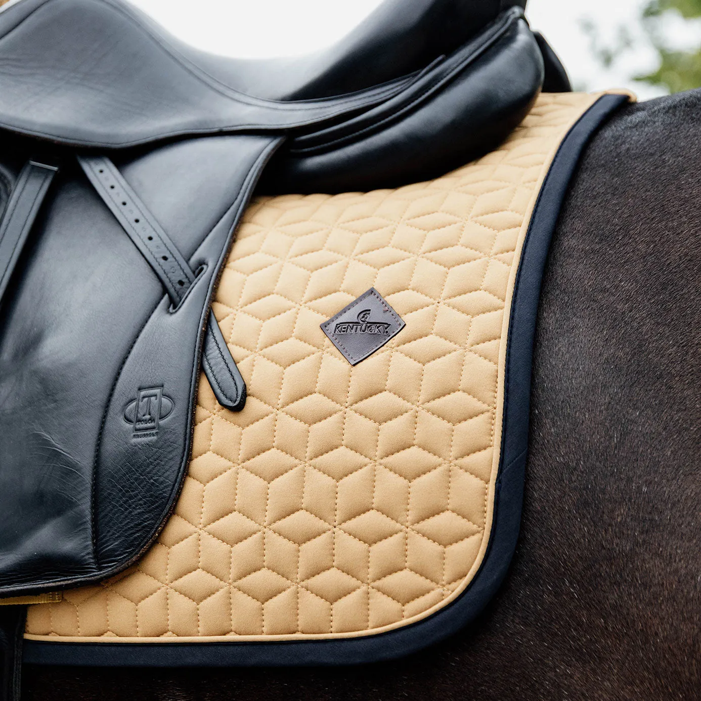 Kentucky Horsewear Softshell Dressage Saddle Cloth - Mustard