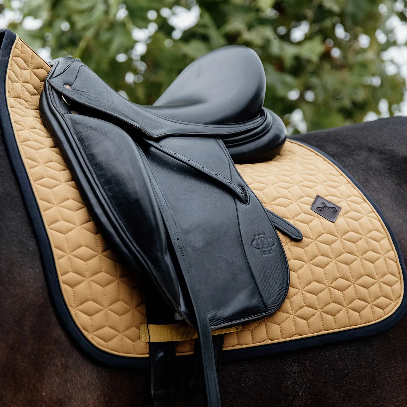 Kentucky Horsewear Softshell Dressage Saddle Cloth - Mustard