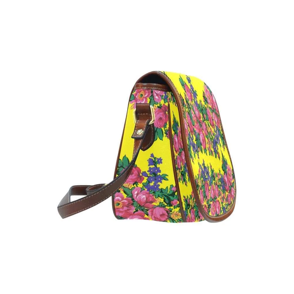 Kokum's Revenge-Yellow Saddle Bag/Large