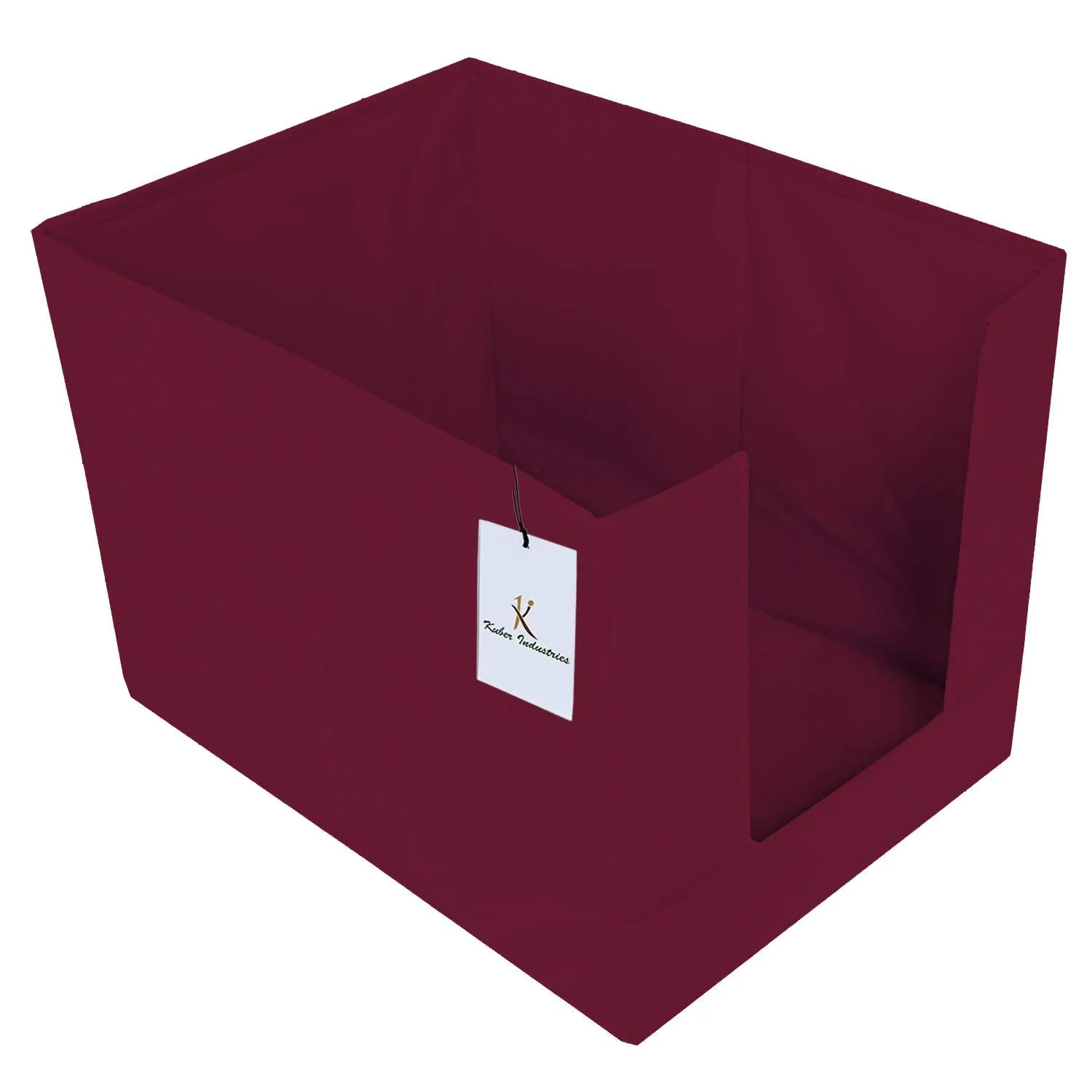 Kuber Industries Non Woven 3 Piece Shirt Stacker and 2 Piece Foldable Rectangle Cloth Saree Stacker Cloth Wardrobe Organizer Wardrobe Organizer (Maroon) - CTKTC038254