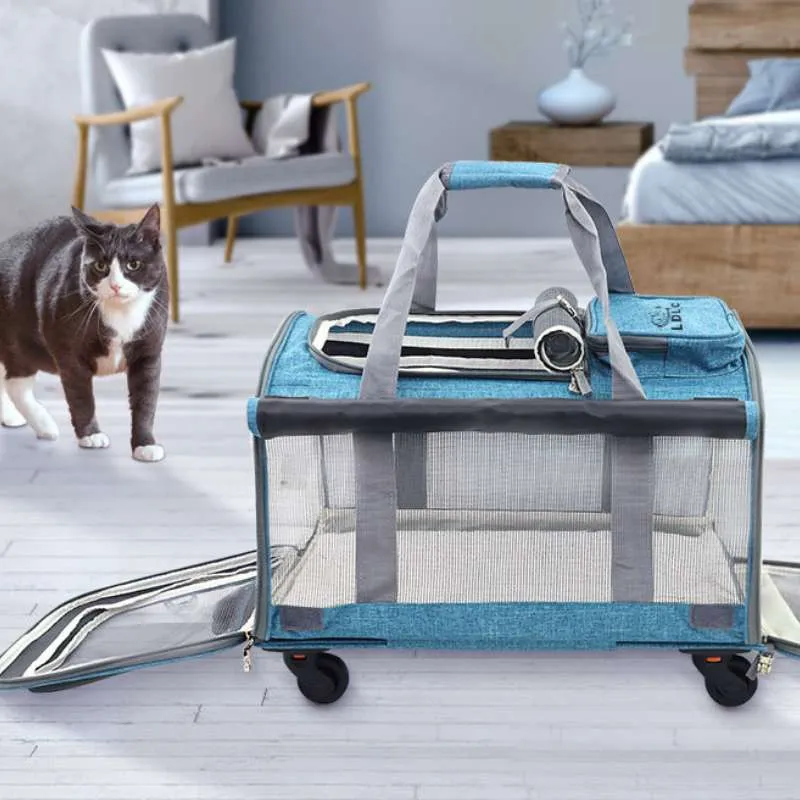 LDLC Lightweight Foldable Pet Trolley with Silent Wheels