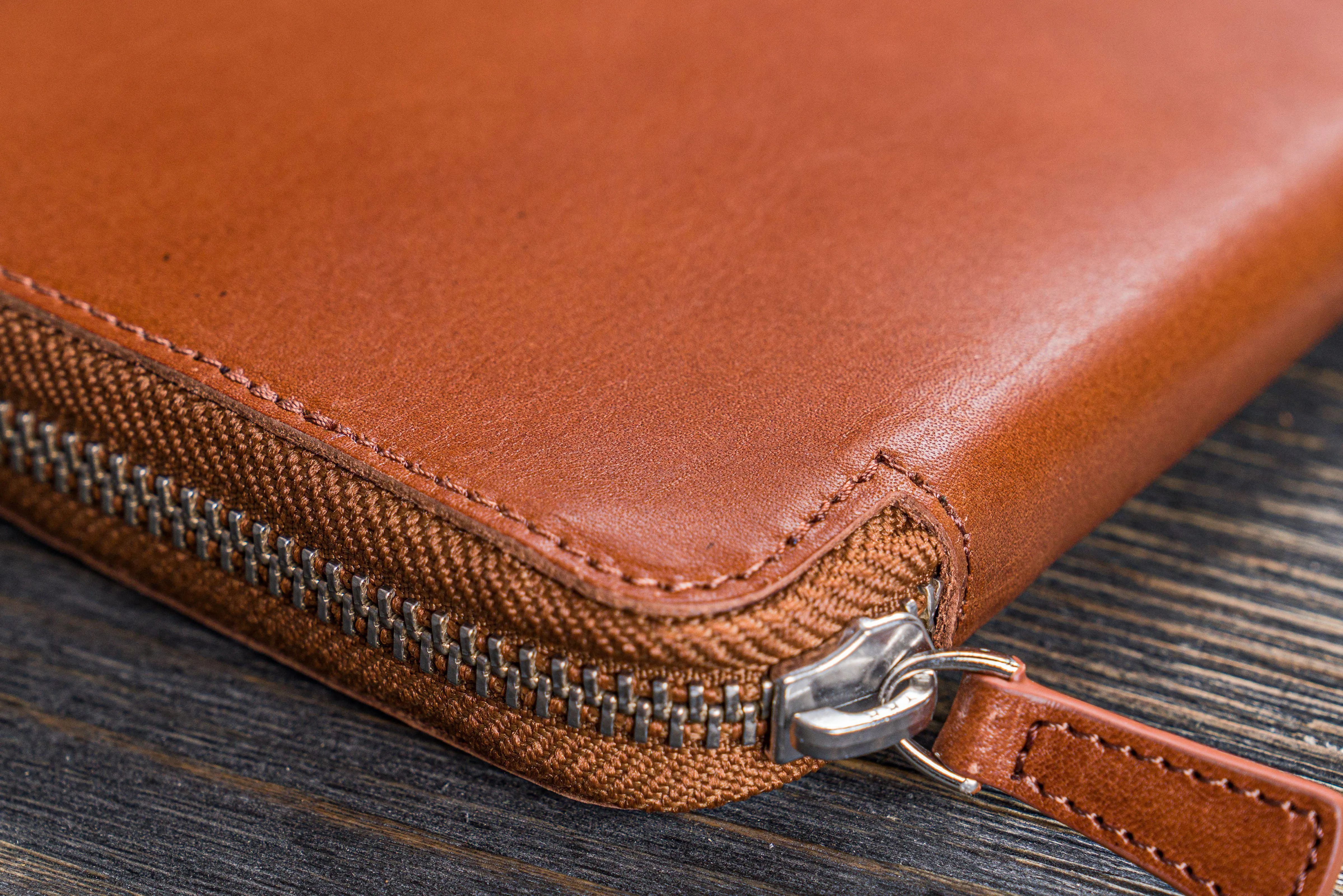 Leather Zippered A5 Leuchtturm1917  Notebook Folio - Brown