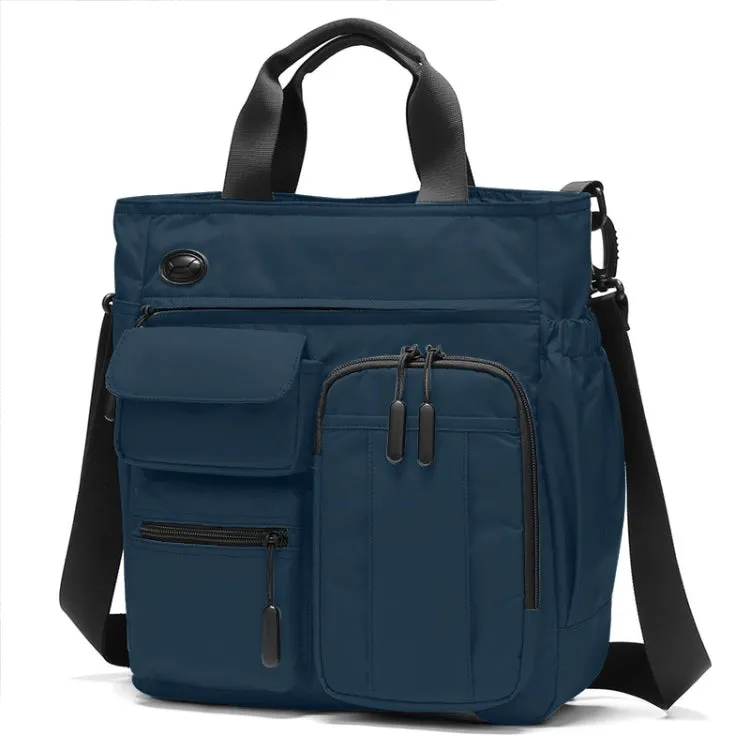 Lightweight Casual Multi-Compartment Laptop Handbag Large Capacity Messenger Bag(Blue)