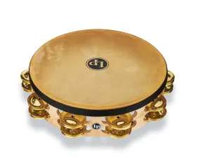 LP Pro 10 Inch Double Row Headed Tambourine - Brass